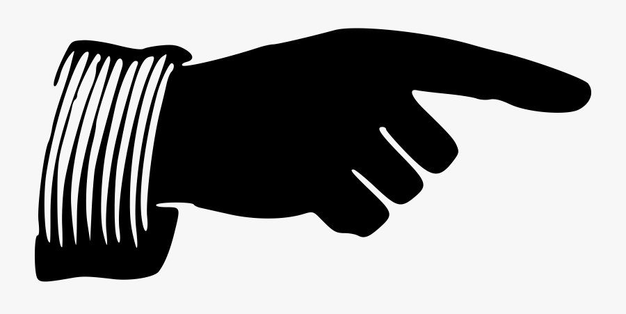 28 Collection Of Pointing Hand Clipart Png - Pointing Hand Clipart Black, Transparent Clipart