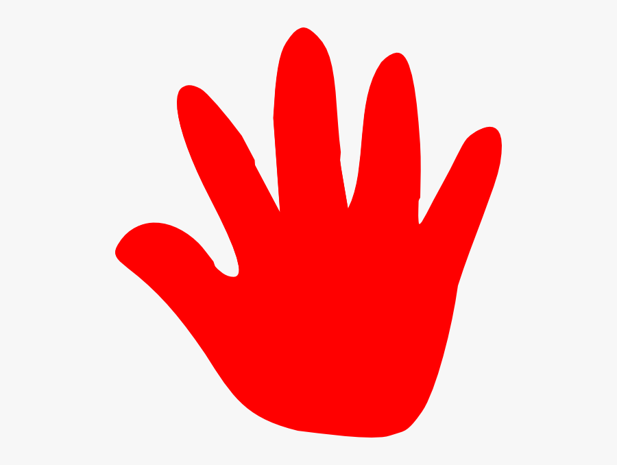 Clipart Cross Hand - Red Right Hand Clipart, Transparent Clipart