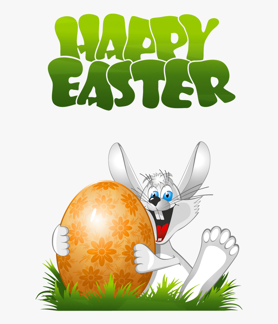 Happy Easter With Bunny Transparent Png Clipart - Easter Pic Free Download, Transparent Clipart