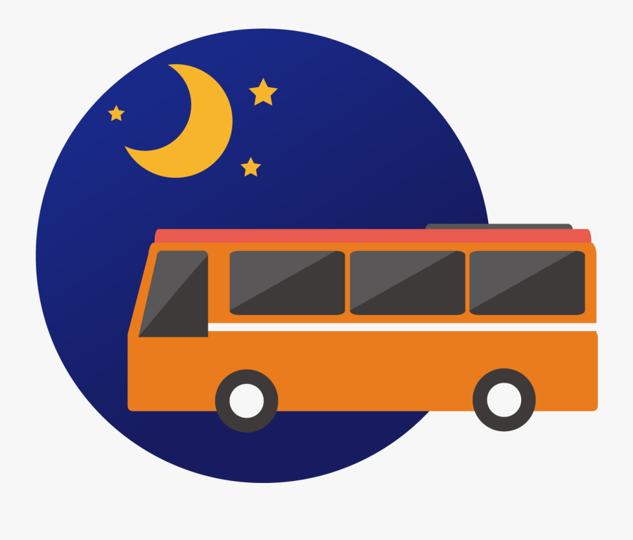 Bus Clipart Bus Route - Night Bus Clipart, Transparent Clipart