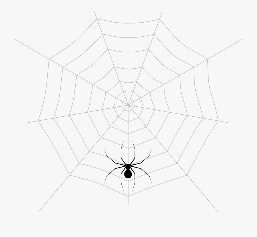 Web And Spider Png Clip Art Image, Transparent Clipart