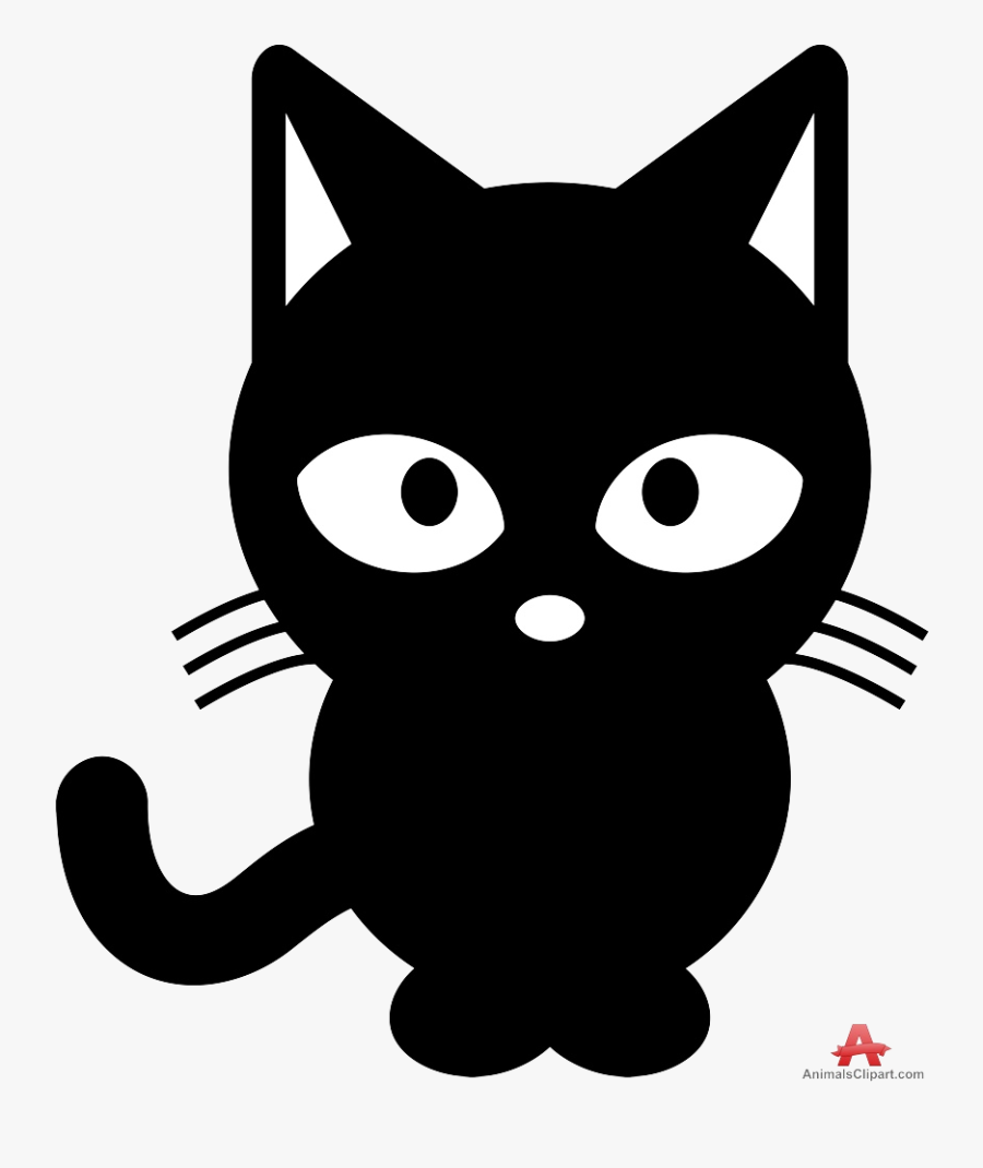 Black Cat Clipart Free Clipartfest Transparent Png - Cute Cat Clipart Black, Transparent Clipart