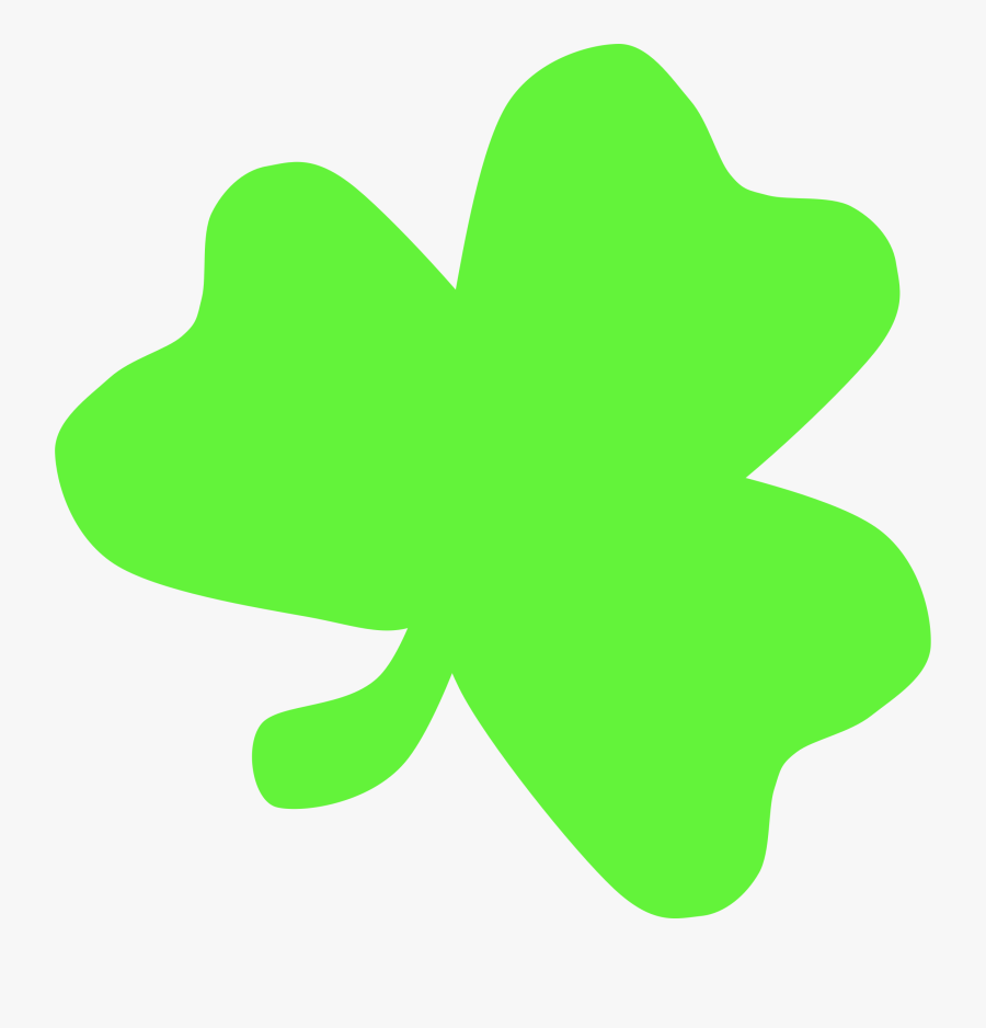 Transparent Four Leaf Clover Clipart - Light Green Shamrock Clipart, Transparent Clipart