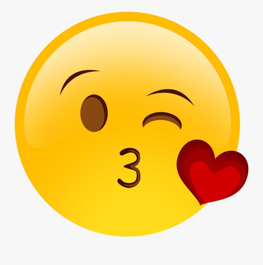 Freeuse Stock Emojis Buscar Con Google - Smiley Love Kiss, Transparent Clipart