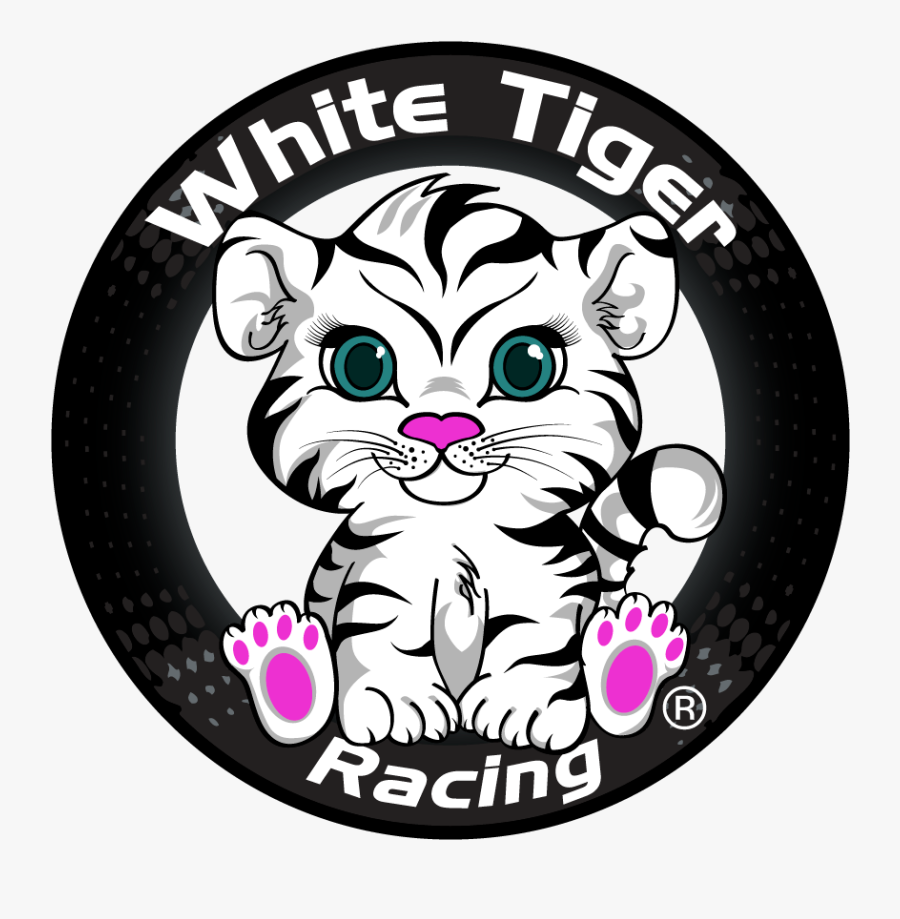 White Tiger Racing - Cartoon, Transparent Clipart
