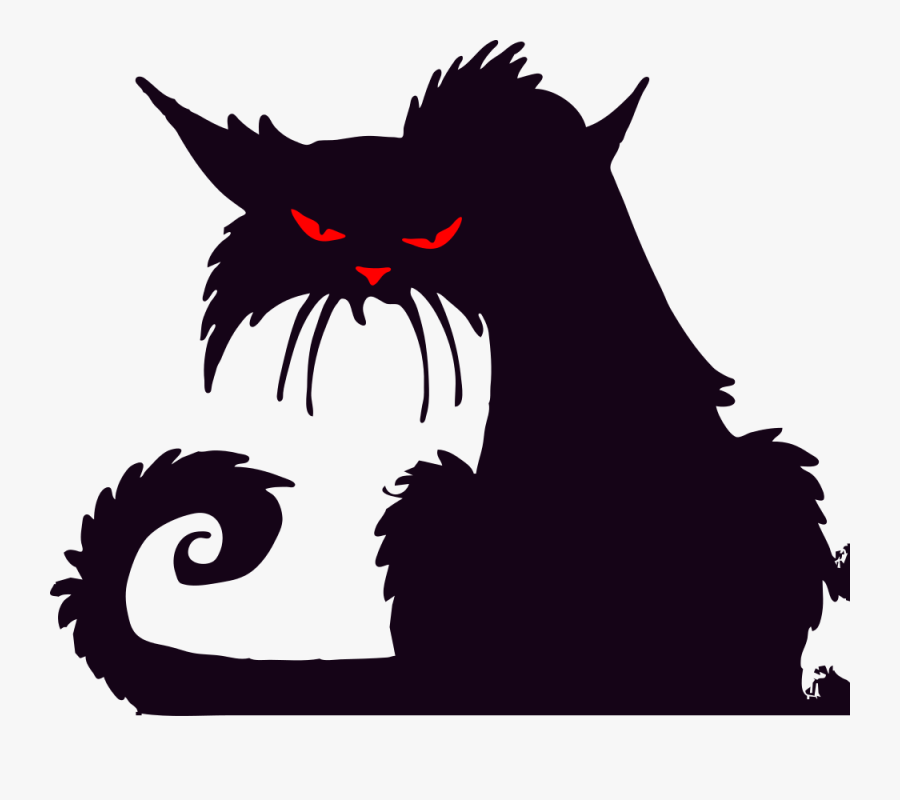 Halloween Black Cats Png Transparent Halloween Black - Evil Cat Clipart, Transparent Clipart