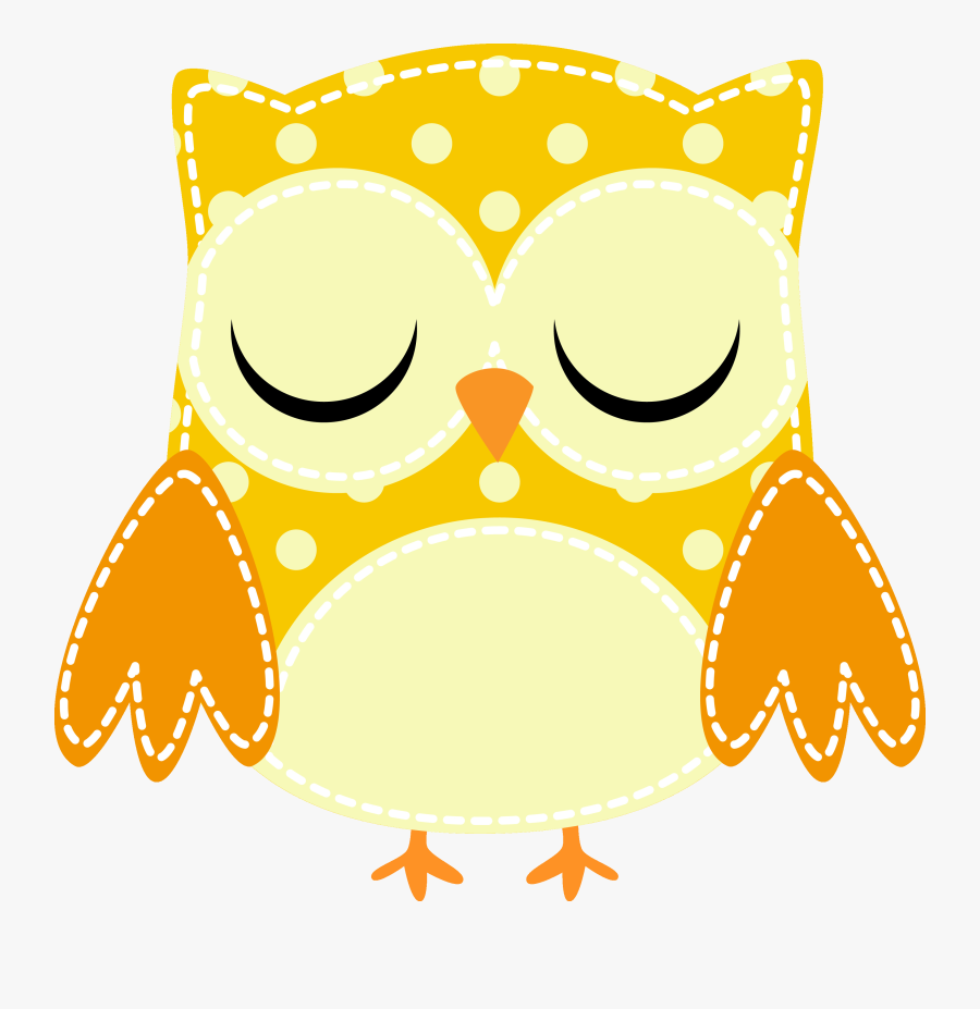 Yellow Owl Arts Clipart Astonishing Monthly Sketchbook - Cartoon Owl Eyes Closed, Transparent Clipart