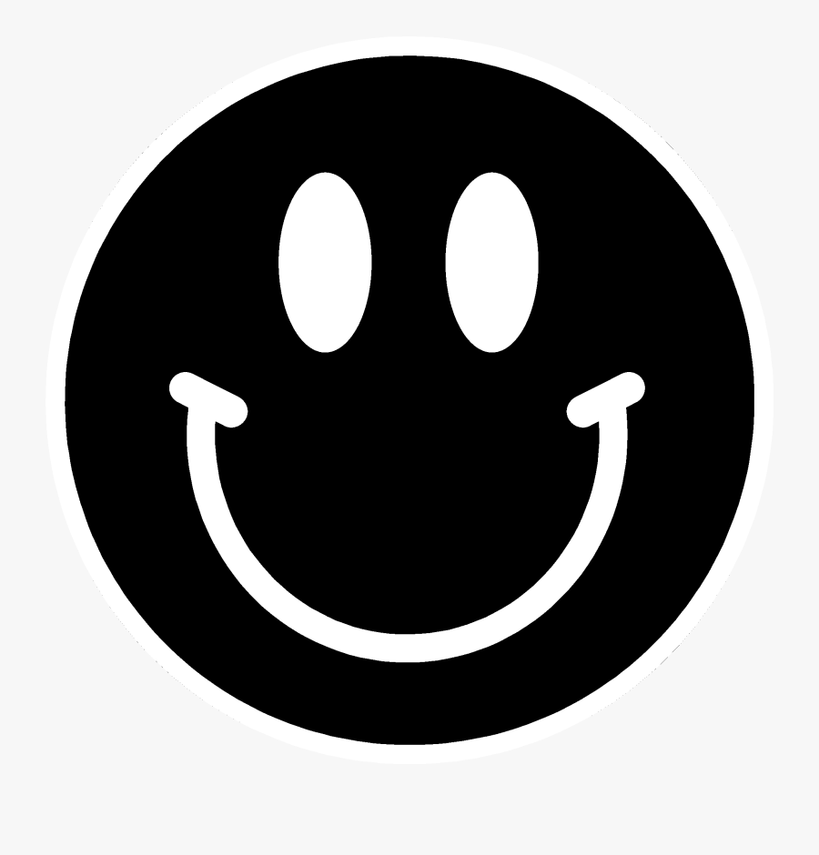 Smiley Face Black And White Smiley Face Clipart Black - Black Smiley Face Png, Transparent Clipart