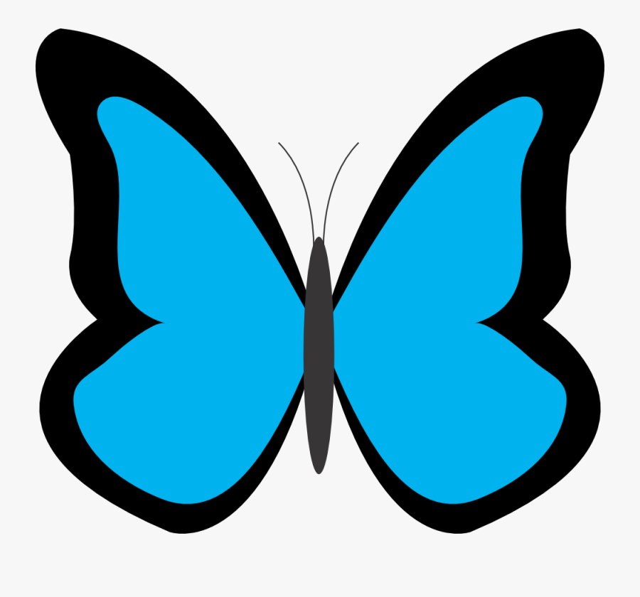 Butterfly Clipart Free Clipart Images - Blue Butterfly Clipart, Transparent Clipart