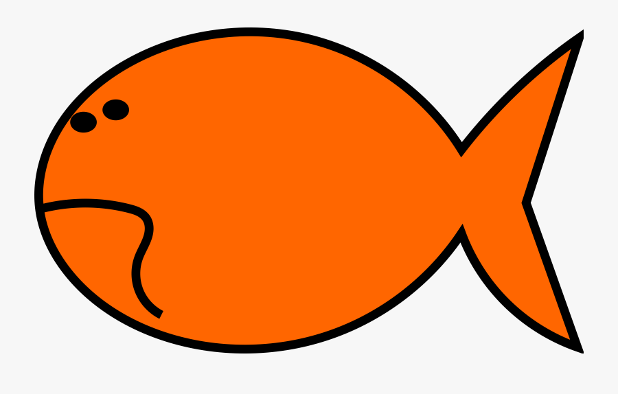 Goldfish Clipart Things - Simple Fish Clipart, Transparent Clipart