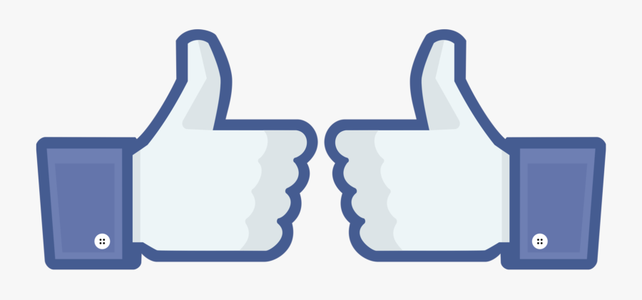 Double Thumbs Up Facebook, Transparent Clipart