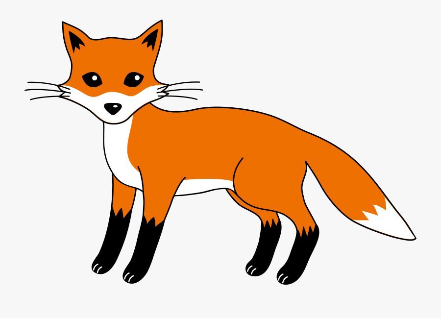 Fox Clipart - Food Chain Of Rabbit, Transparent Clipart