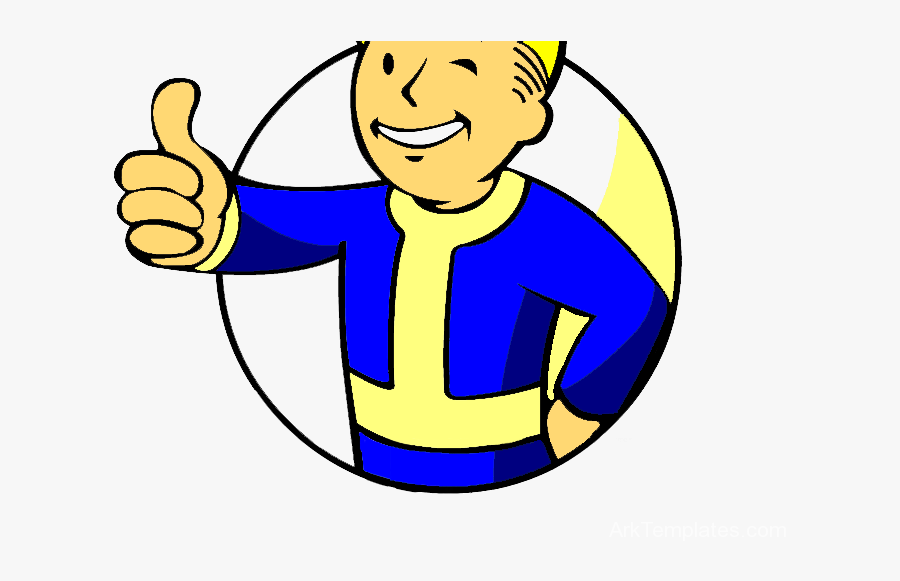 Fallout Clipart Thumbs Up - Vault Boy Fallout Icon, Transparent Clipart