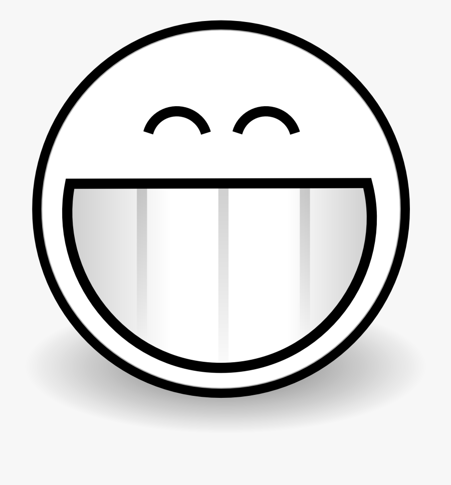 Smiley Face Black And White Clipart Free Happy Faces - Excited Clipart Black And White, Transparent Clipart