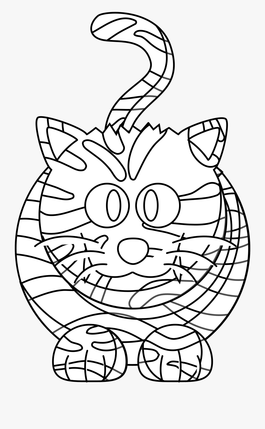 White Tiger Clipart Coloring Book - Drawing, Transparent Clipart