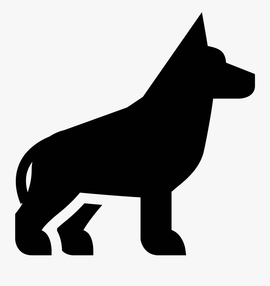 Transparent Dog Clipart - German Shepherd Icon Png, Transparent Clipart