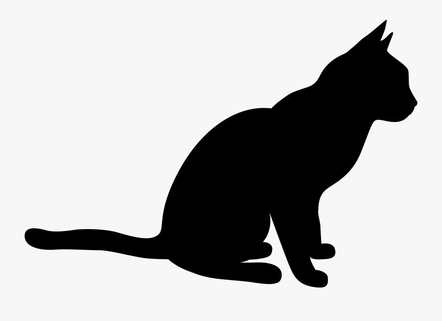 Black Cat Black And Animal Shadow Clipart Of Epinions, - Domestic Short-haired Cat, Transparent Clipart