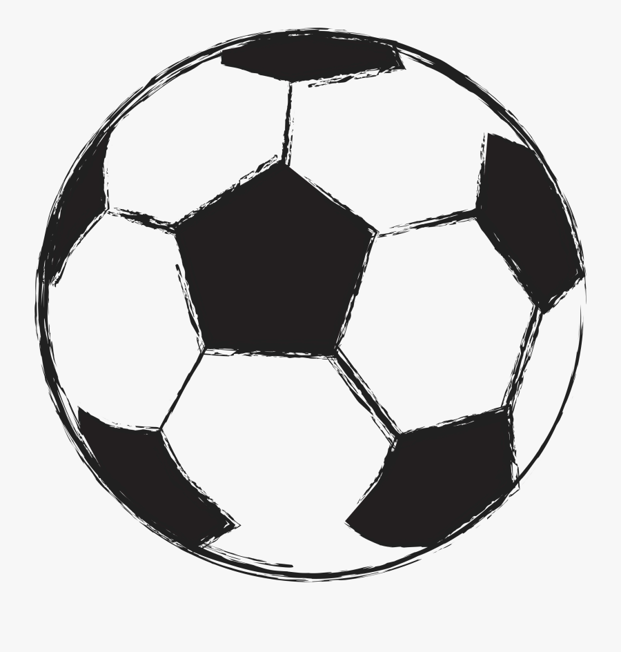 Football Drawing - Soccer Ball Drawing Png, Transparent Clipart