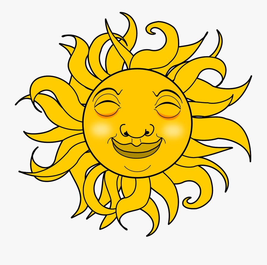 Sunshine Smiley Face Clip Art Clipart Best Clipart - Gif Transparent Background Sun, Transparent Clipart