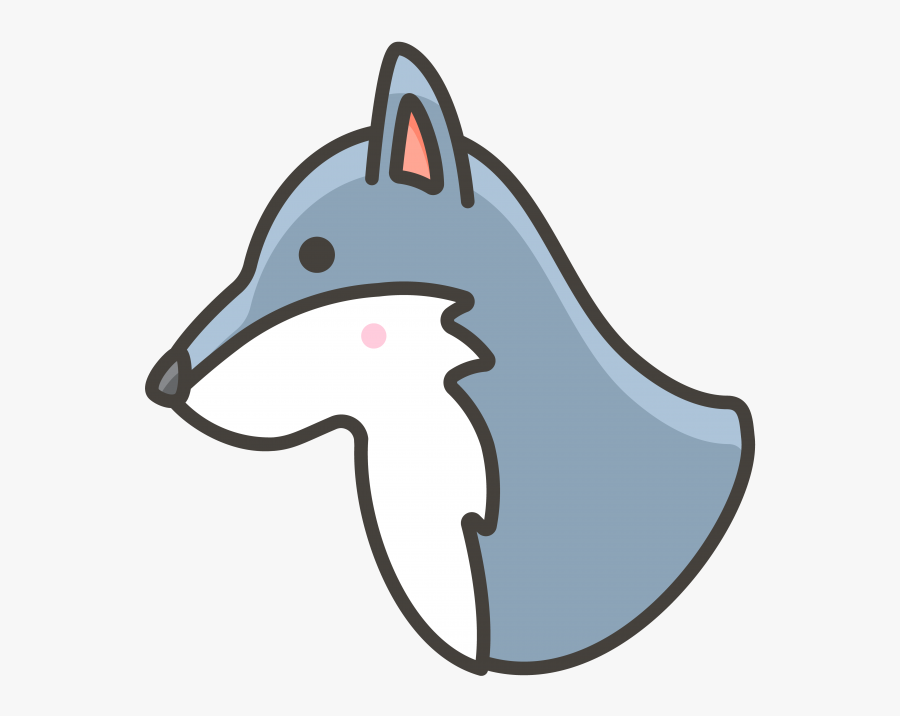 Wolf Face Emoji - Icono Lobo, Transparent Clipart