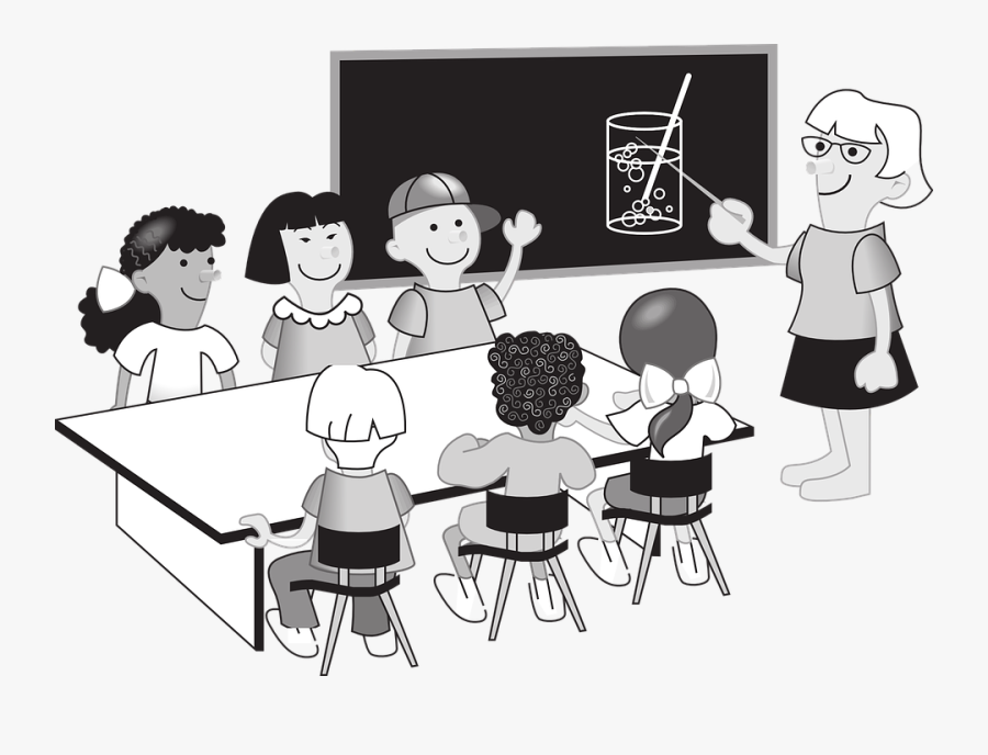 Proportions And Scale Drawings - School Classroom Clipart Black And White, Transparent Clipart