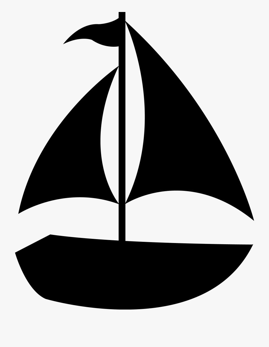 Sailboat Clip Art Of Boat Clipart - Sailboat Silhouette Clip Art, Transparent Clipart