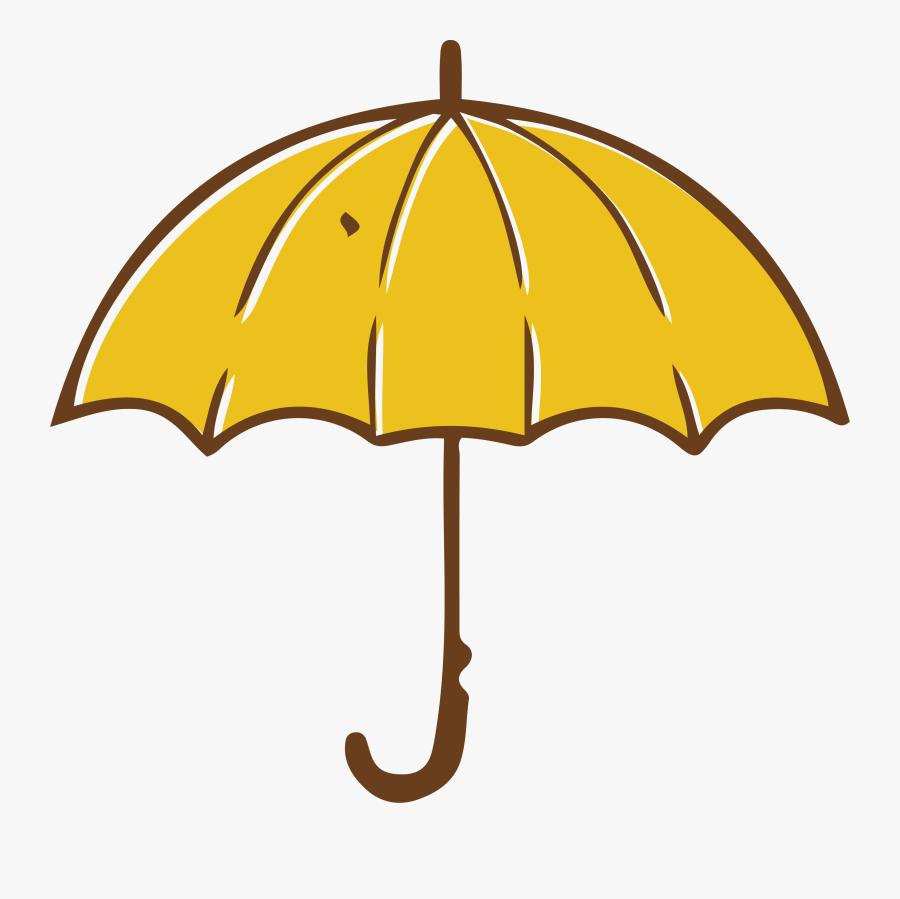Yellow Clip Art Transprent - Transparent Yellow Umbrella Png, Transparent Clipart
