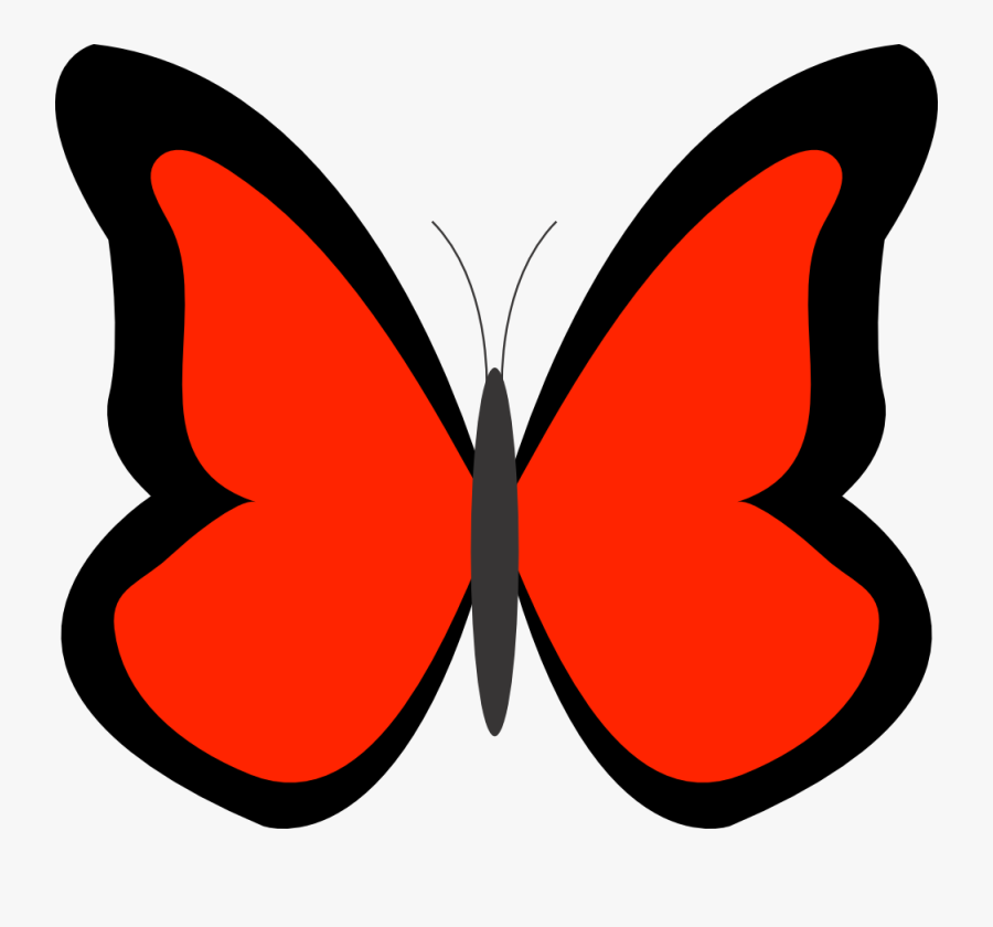 Transparent Borboleta Png - Simple Butterfly Clip Art, Transparent Clipart