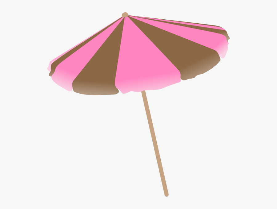 Pink Beach Umbrella Clipart - Beach Umbrella Pink Png, Transparent Clipart