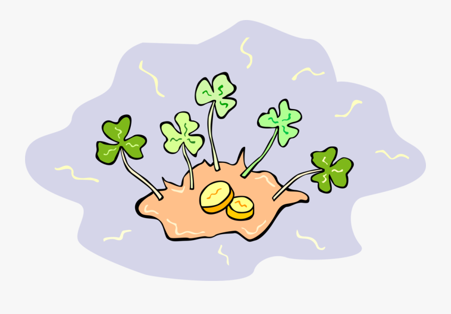 Transparent Gold Shamrock Clipart, Transparent Clipart