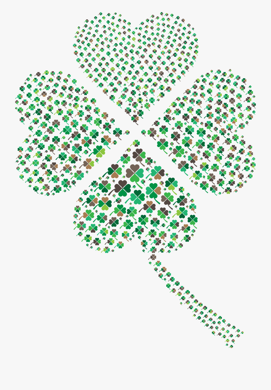 Clipart - Transparent Background Four Leaf Clover, Transparent Clipart