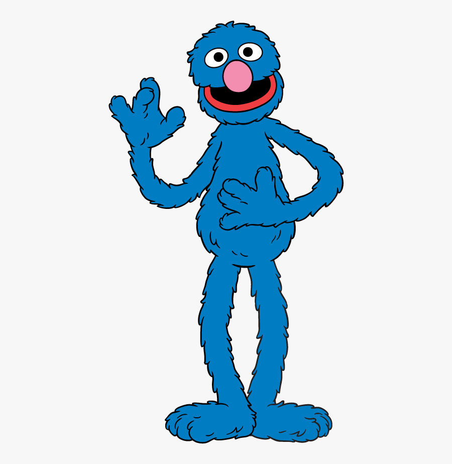 Sesame Street Grover Clip Art Car Tuning Brooke"s Birthday - Grover Sesame Street Cartoon, Transparent Clipart