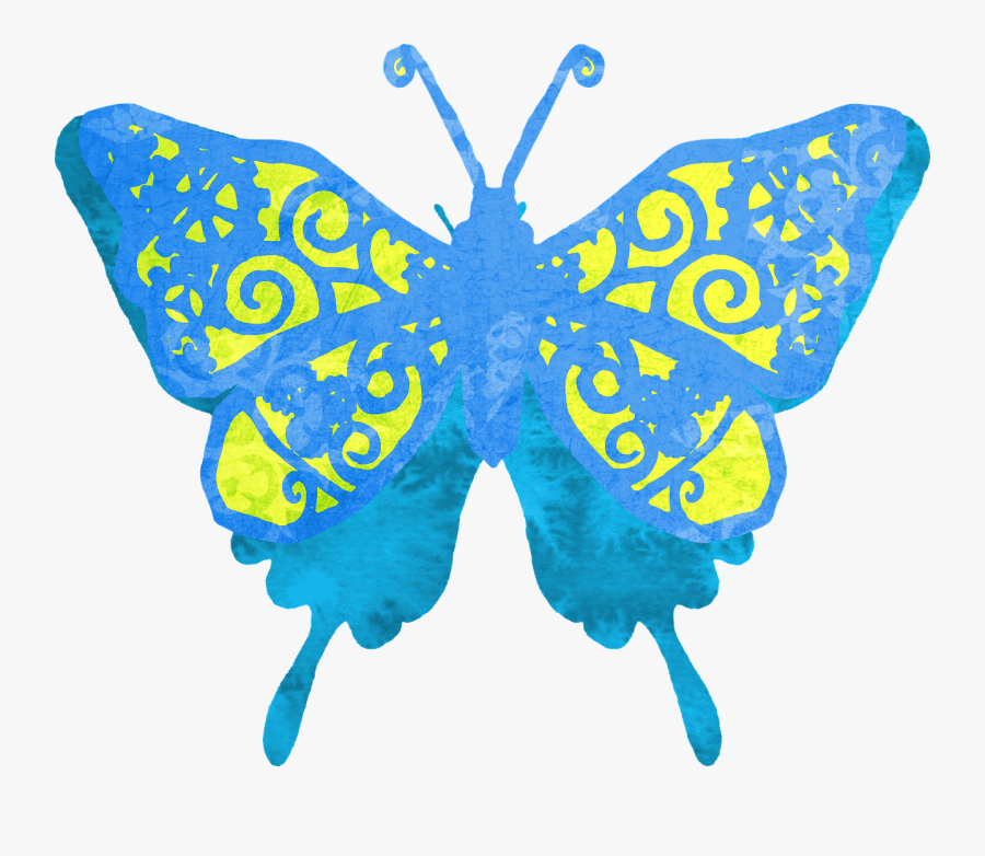 Butterfly Clipart Blue Free Picture - Butterfly Designs Transparent Background, Transparent Clipart