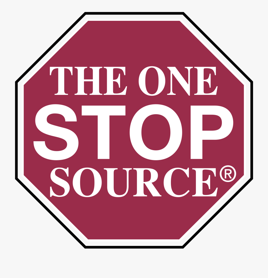 Clipart Royalty Free Library The One Source Logo - Stop Sign, Transparent Clipart