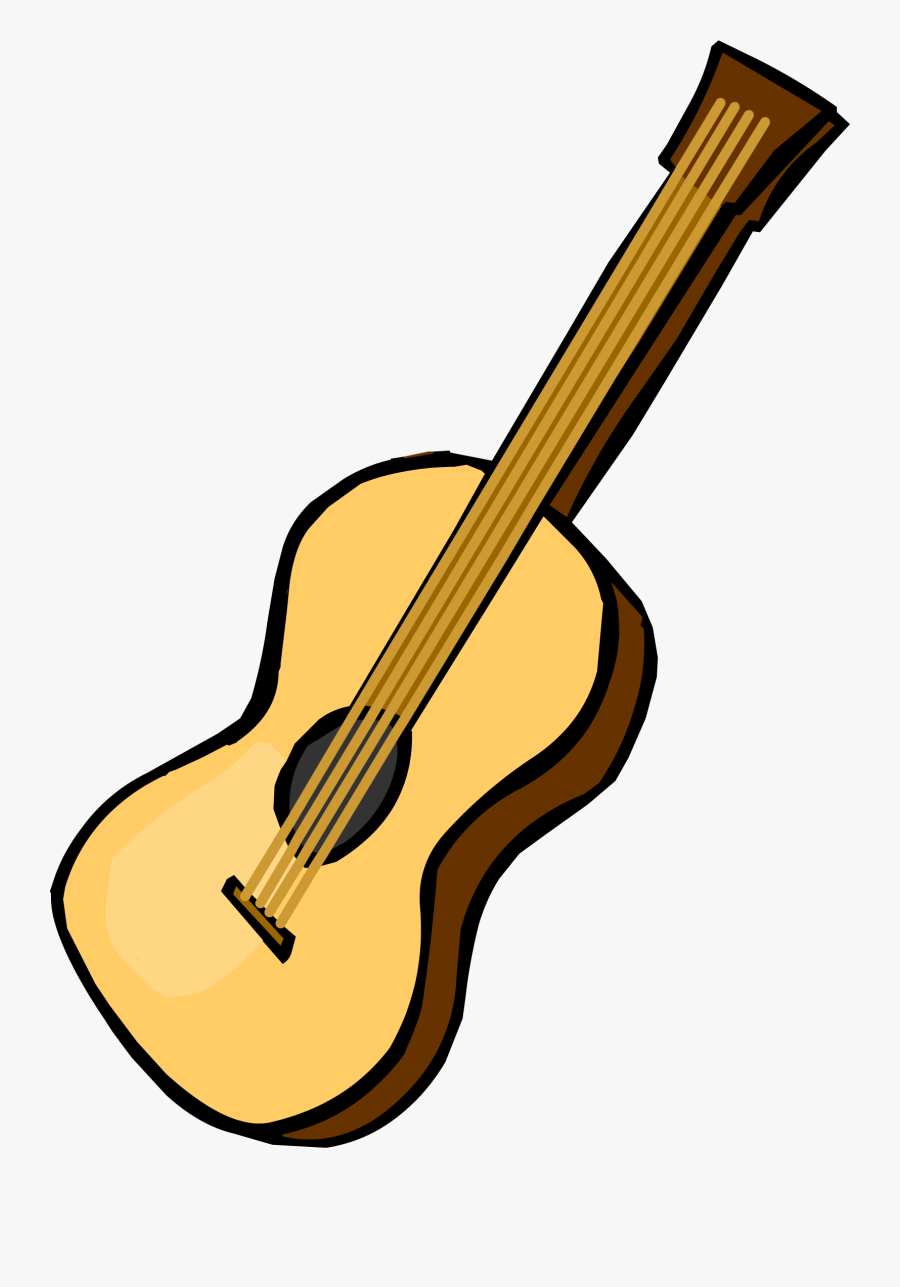 Image - Club Penguin Acoustic Guitar, Transparent Clipart