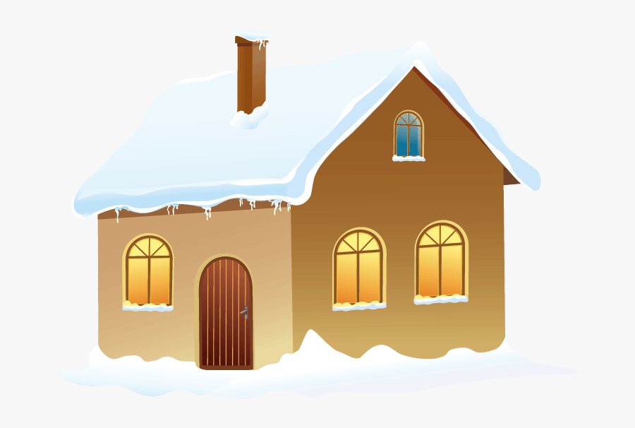 Transparent House Clipart - Cartoon Christmas House Png, Transparent Clipart