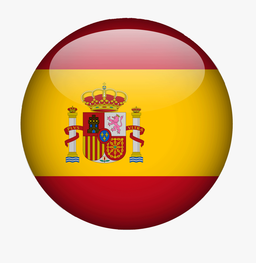 Flag Of Spain Spanish Clip Art - Spain Flag Circle Png, Transparent Clipart