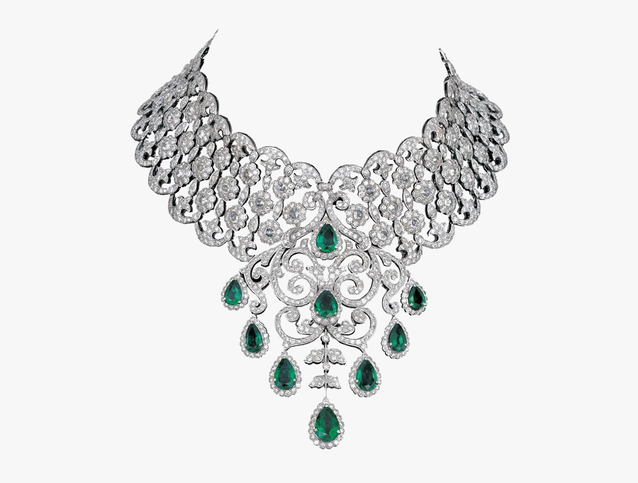 Diamond Necklace Design Png, Transparent Clipart