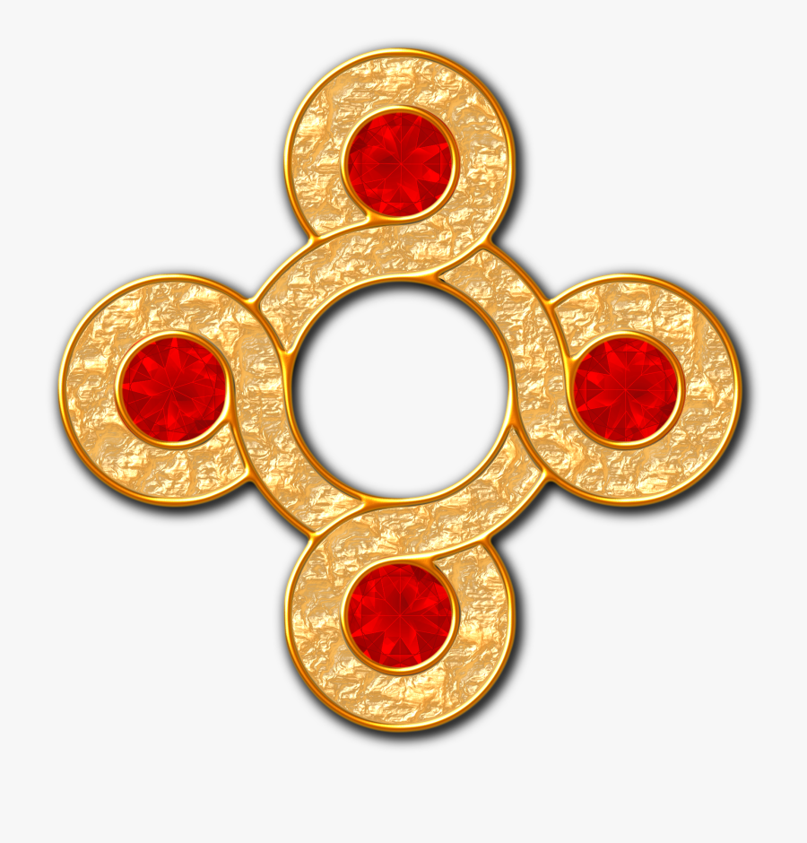 Loopy Circle - Jewelry - Cross, Transparent Clipart