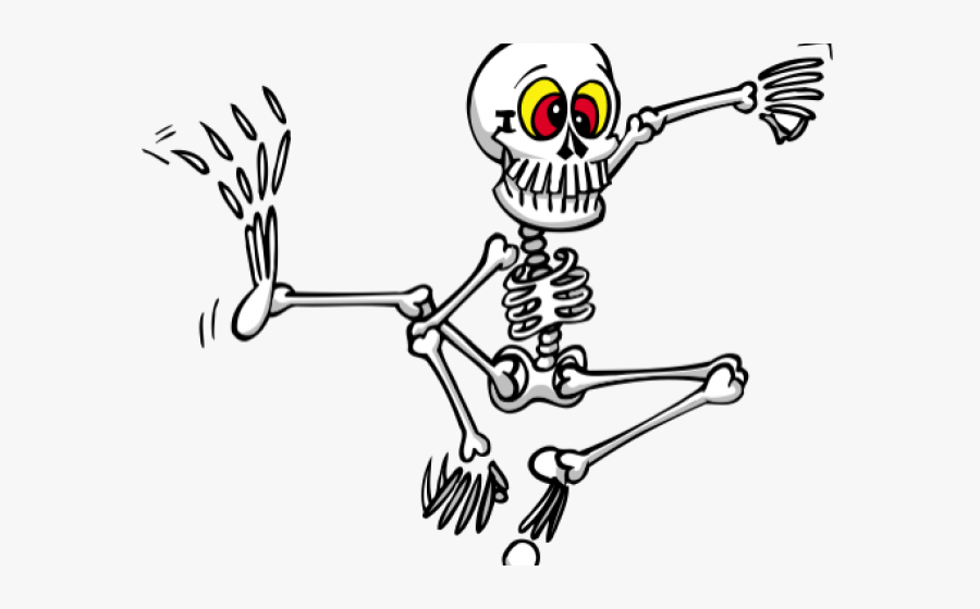 Fun Skeleton Cliparts - Dancing Skeleton, Transparent Clipart