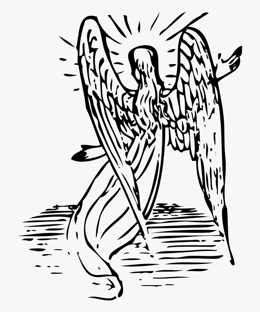 Angel From Behind - Angel Wing Clipart, Transparent Clipart