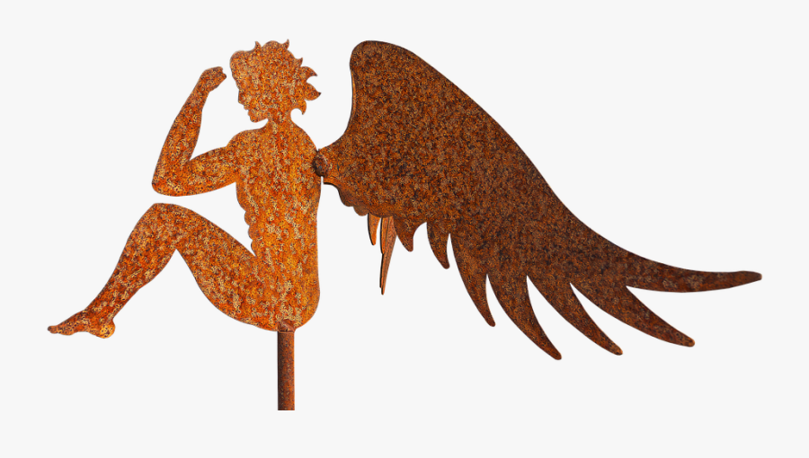 Angel, Guardian Angel, Metal Figure, Handmade, Art - Illustration, Transparent Clipart