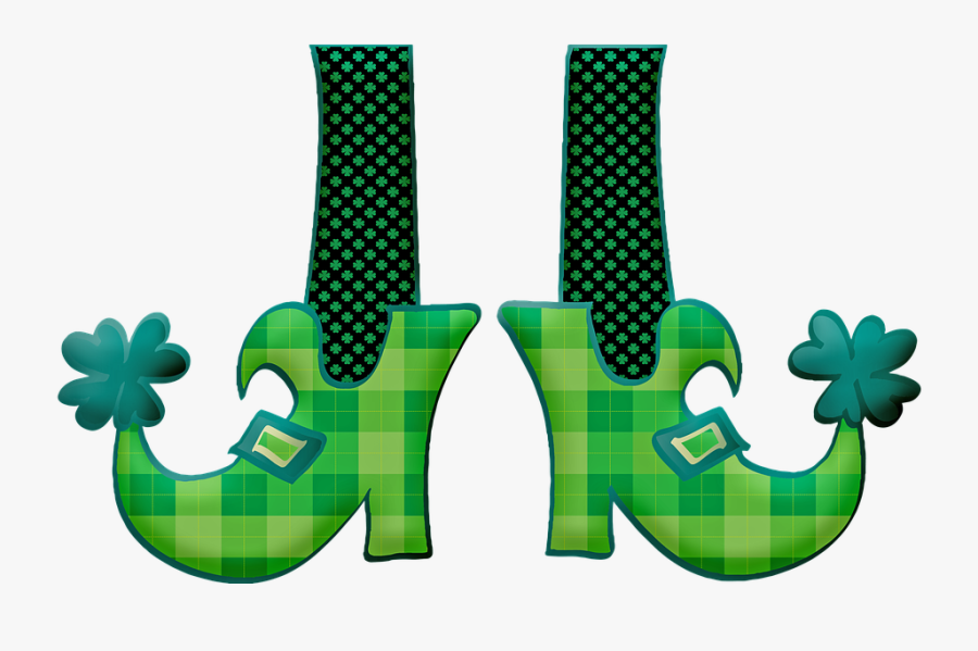 Saint Patrick"s Day, March 17, Leprechaun Shoes - St Patrick's Day March Png, Transparent Clipart