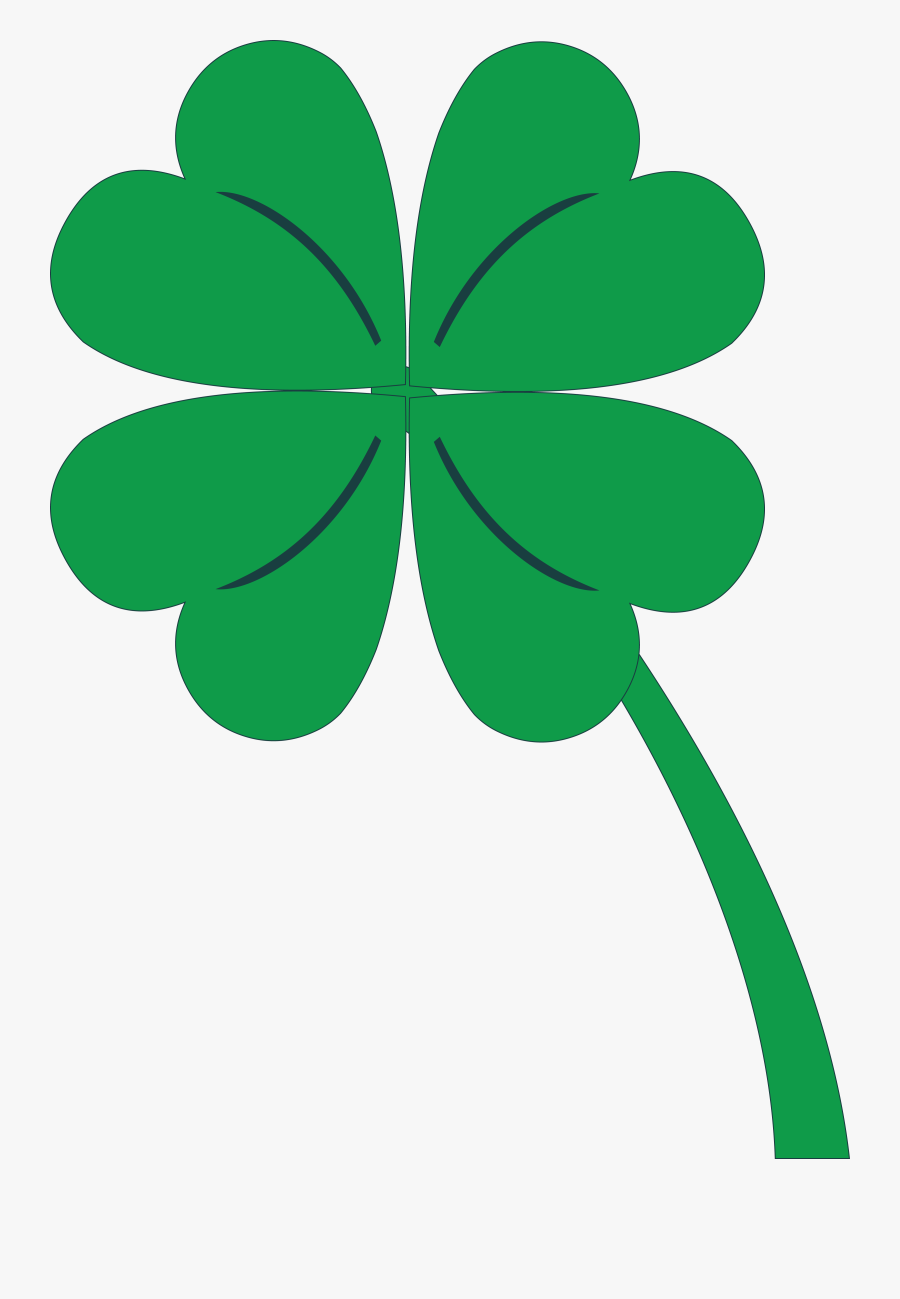 4 Leaf Clover St Patricks Day Clipart, Transparent Clipart
