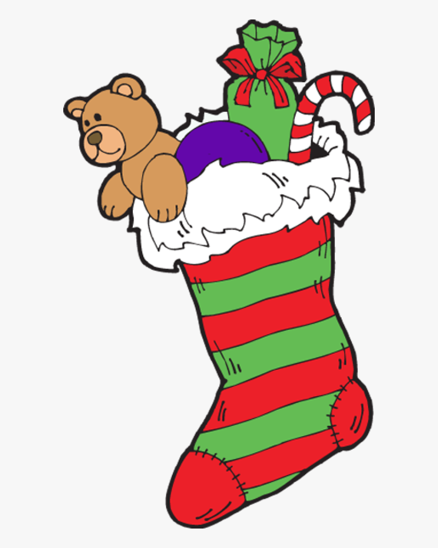 Christmas Stocking Cartoon, Transparent Clipart