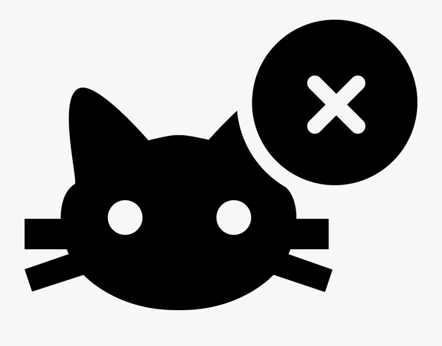 Cat Face With Cross Sign Comments - Cat With Plus Sign, Transparent Clipart