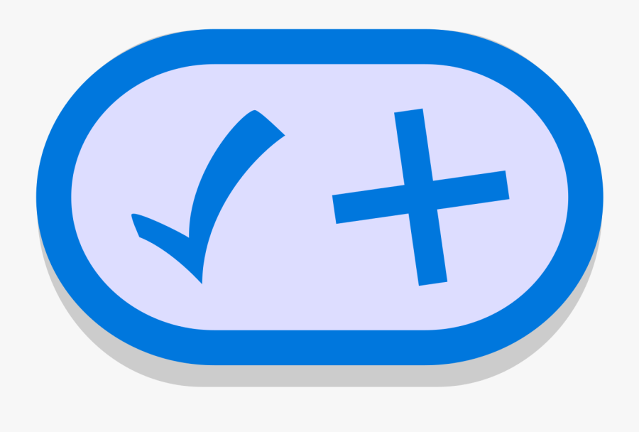 Symbol Tick Plus Blue - Tick Plus, Transparent Clipart