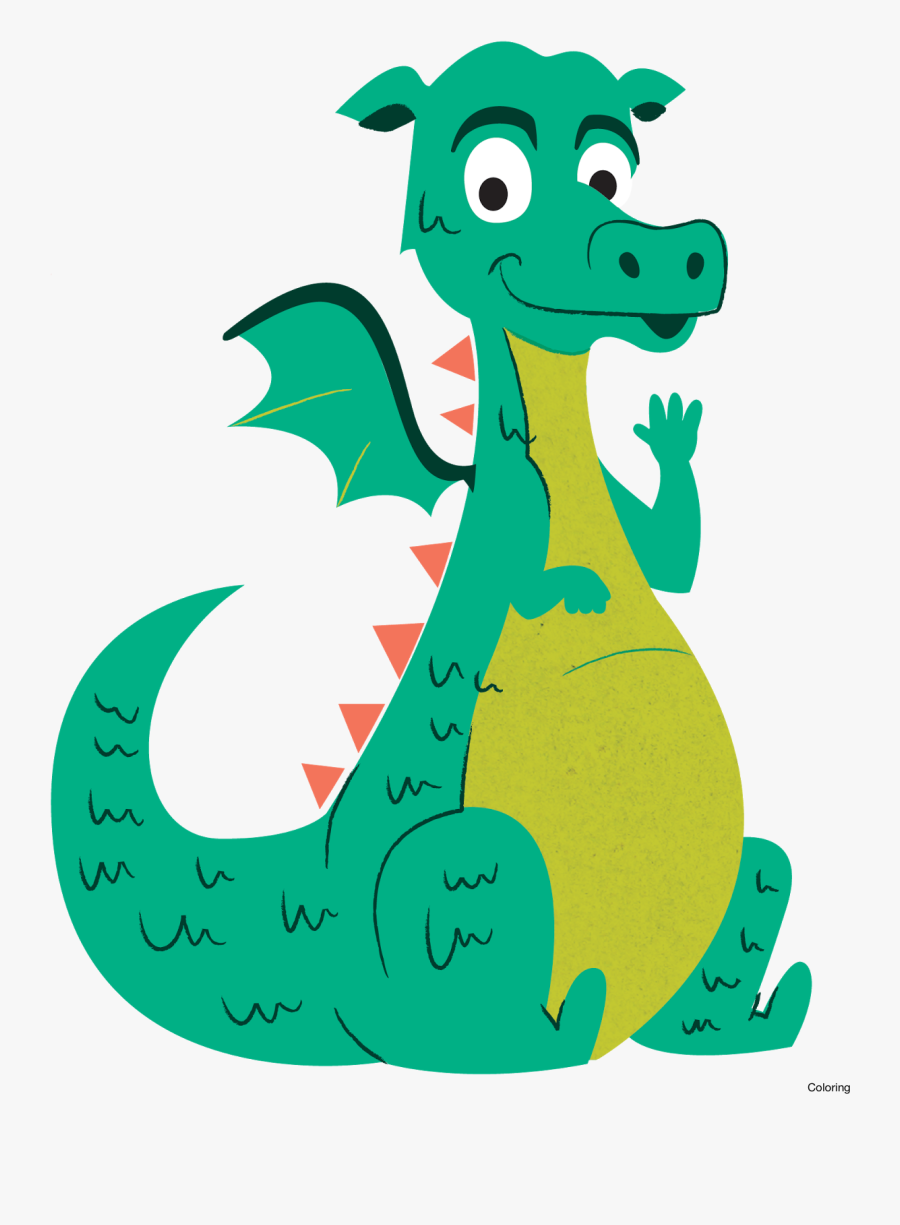 Clipart Reading Dragon - Dragons For Kids, Transparent Clipart