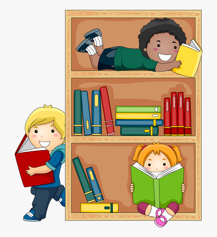 Student Reading Public Library Child Free Transparent, Transparent Clipart
