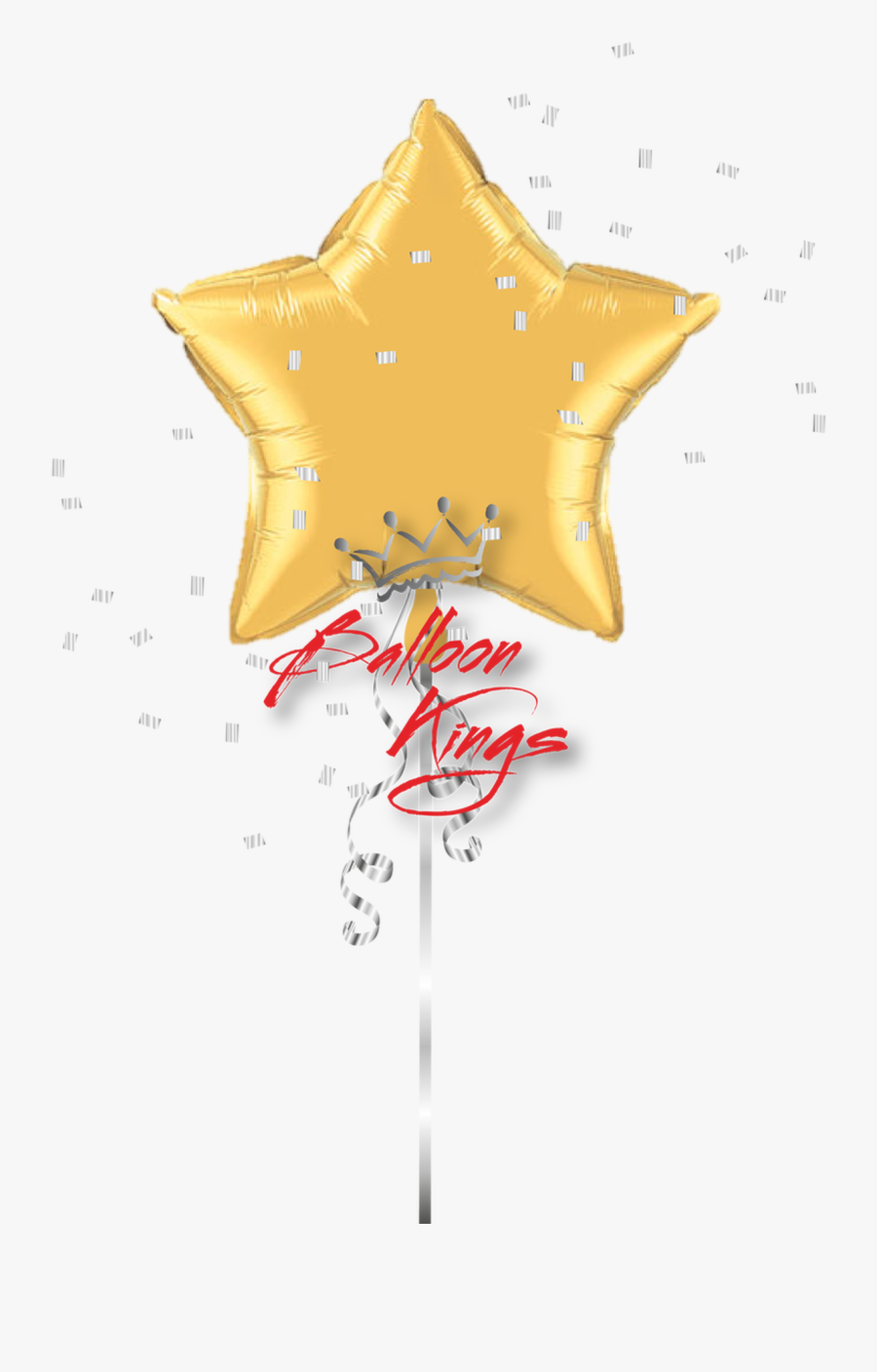 Gold Star - Gold Foil Balloon, Transparent Clipart